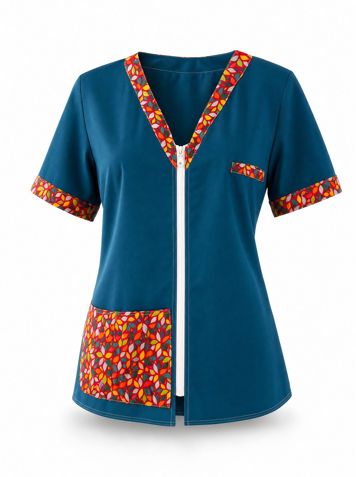 Blouse médicale bleu canard